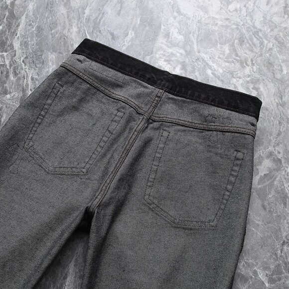 Chrome Heart Leather Patch Jeans - Picture 6 of 10